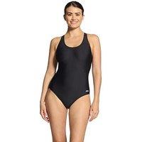 Zoggs Women'S Essentials Cottesloe Flyback Swimsuit - Black