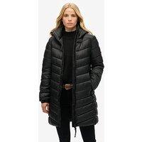 Superdry Fuji Midi Padded Coat - Black