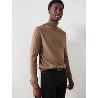 Selected Homme Berg Roll Neck Knitted Jumper - Brown
