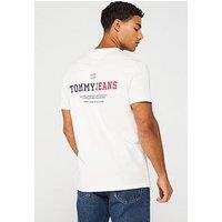 Tommy Jeans Dna Back Graphic T-Shirt - Off White