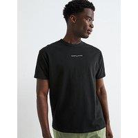 Tommy Jeans Relaxed Linear Logo T-Shirt - Black