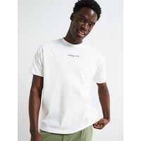 Tommy Jeans Relaxed Linear Logo T-Shirt - Off White