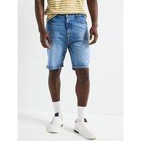 Tommy Jeans Isaac Relaxed Denim Shorts - Mid Wash