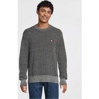 Tommy Jeans Regular Badge Knitted Jumper - Black