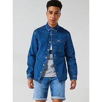 Tommy Jeans Regular Fit Long Sleeve Denim Shirt - Blue