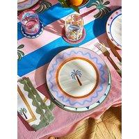 Eleanor Bowmer Electric Coast Palm Tree Dinner Plates Set Of 2