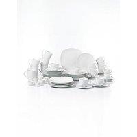 Waterside White Square Athena 54 Piece Dinner Set