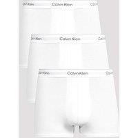 Calvin Klein Icon Cotton Stretch 3 Pack Contour Trunks - White