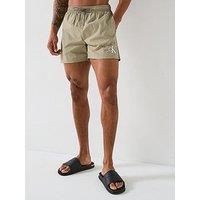 Calvin Klein Ck Monologo Swim Shorts - Natural