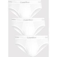 Calvin Klein Icon Cotton Stretch 3 Pack Hip Briefs - White