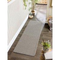 The Very Collection Twist Stripe, Stain Resistant, Anti Slip Runner - Beige