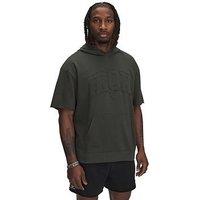 Under Armour Men'S Training Project Rock Short Sleeve Terry Hoodie - Green