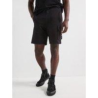 Calvin Klein Jeans Woven Label Short Sweat Shorts - Black