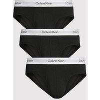 Calvin Klein 3 Pack Of Icon Cotton Stretch Hip Briefs - Black