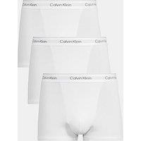 Calvin Klein Icon Cotton Stretch 3 Pack Trunks - White