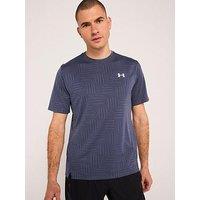 Under Armour Mens Training Tech Vent Geotessa T-Shirt - Grey