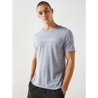 Calvin Klein Sport Ck Sport Poly Logo T-Shirt - Grey