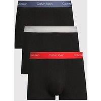 Calvin Klein Icon Cotton Stretch 3 Pack Contour Trunks - Assorted
