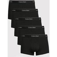 Calvin Klein Icon Cotton Stretch 5 Pack Trunks - Black