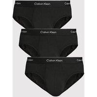 Calvin Klein 3 Pack Of Icon Cotton Stretch 3 Pack Hip Briefs - Black
