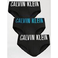 Calvin Klein 3 Pack Hip Briefs - Black