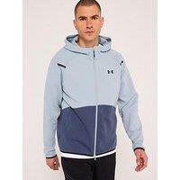 Under Armour Mens Training Unstoppable Fleece Full Zip Hoodie - Blue