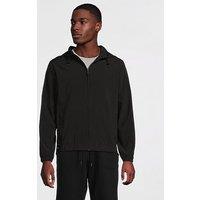 Calvin Klein Sport Ck Hooded Zip Thru Woven Lightweight Jacket - Black