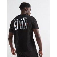 Calvin Klein Jeans Serif Font Graphic T-Shirt - Black