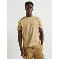 Calvin Klein Jeans Serif Font Graphic T-Shirt - Beige