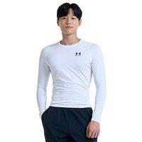 Under Armour Mens Training Heatgear Comp Long Sleeve Top - White