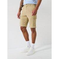 Calvin Klein Modern Twill Cargo Shorts - Natural