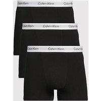 Calvin Klein Icon Cotton Stretch 3 Pack Trunks - Black