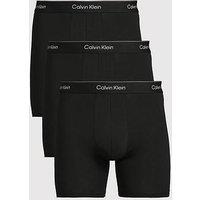 Calvin Klein 3 Pack Of Icon Cotton Stretch 3 Pack Boxer Briefs - Black