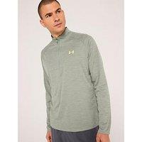 Under Armour Mens Training Tech Textured 1/2 Zip Top - Green