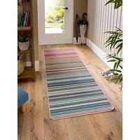 Very Home Bright Stripe, Stain Resistant, Anti Slip Runner 67X200Cm