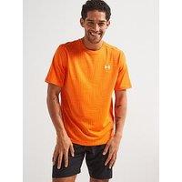 Under Armour Mens Training Tech Vent Geotessa T-Shirt - Orange