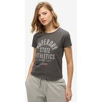 Superdry Athletic Graphic Fitted T-Shirt - Black