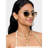 Katie Loxton Ravello Sunglasses - Nude Transparent