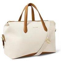 Katie Loxton Milan Canvas Cabin Bag In Canvas / Cognac