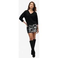 Superdry Sequin Disc Mini Skirt - Silver