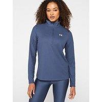 Under Armour Womens Training Tech Rib 1/2 Zip - Grey
