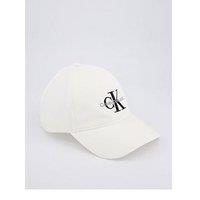 Calvin Klein Jeans Monogram Logo Embroidered Cap - White