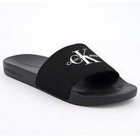 Calvin Klein Logo Sliders - Black
