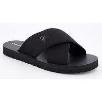 Calvin Klein Crossover Sandals - Black
