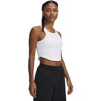 Under Armour Womens Training Rival Rib Cropped Tank - White