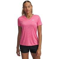 Under Armour Womens Training Tech Twist V-Neck T-Shirt - Pink