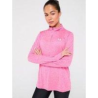 Under Armour Womens Training Tech Twist 1/2 Zip Top - Pink