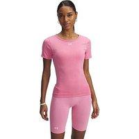 Under Armour Women'S Training Vanish Seamless Washed T-Shirt - Pink