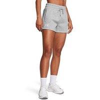 Under Armour Womens Training Icon Fleece Boxer Shorts - Grey