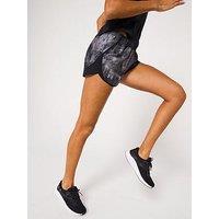 Under Armour Womens Running Fly By 3'' Printed Shorts - Black